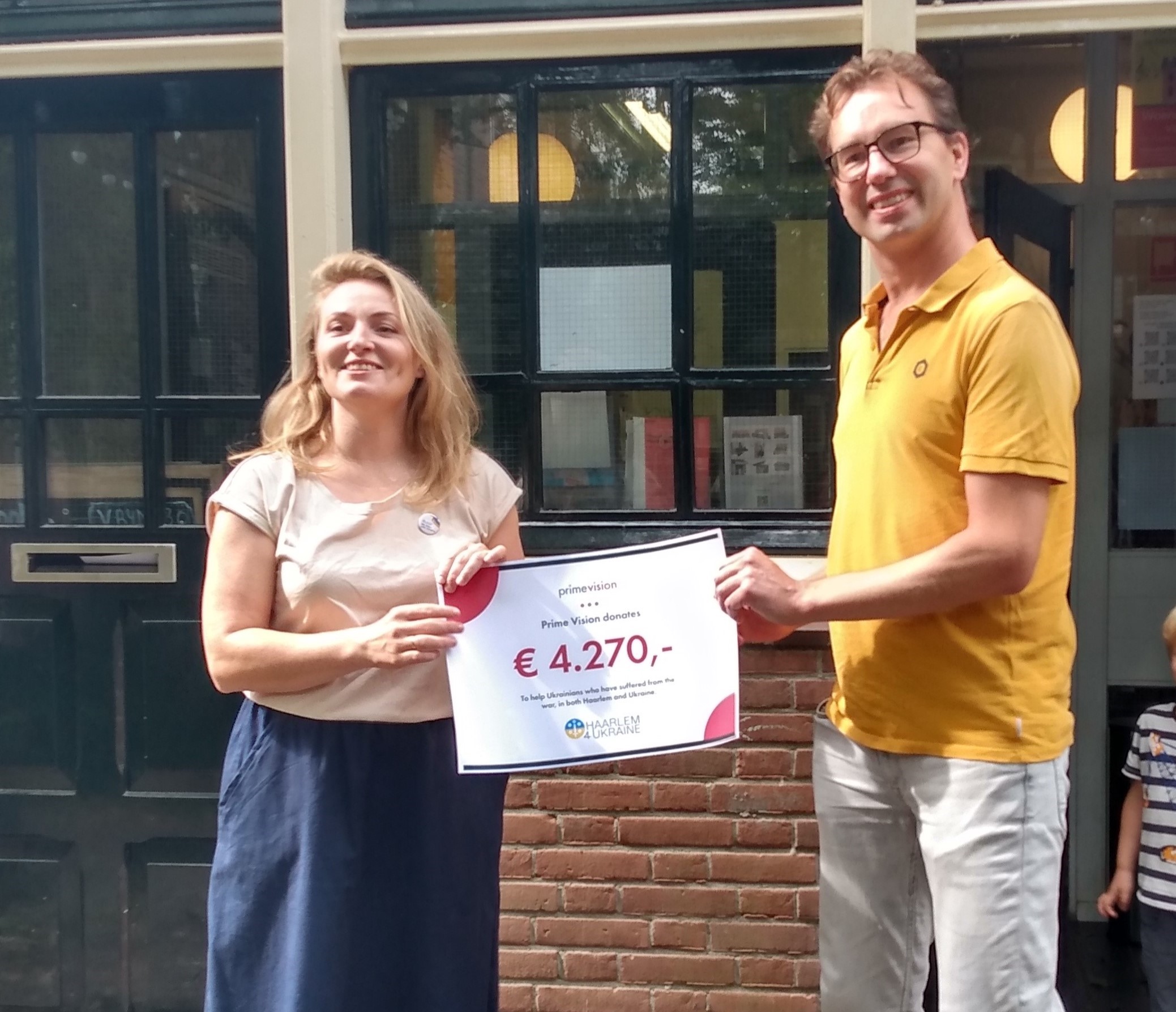 Overhandiging cheque