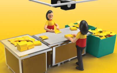 DHL Express enhances sorting efficiency and employee wellbeing with the Flow Projector